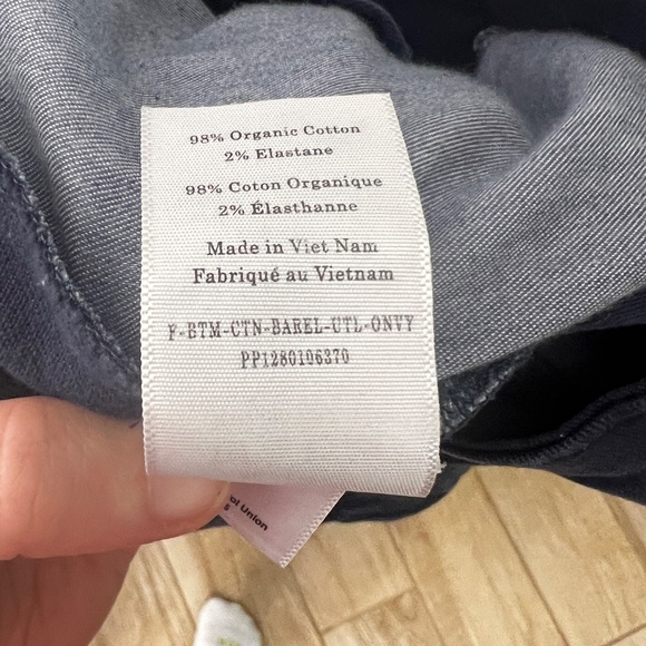 Everlane THE UTILITY BARREL PANT Navy Size 10 Cotton - Picture 11 of 12